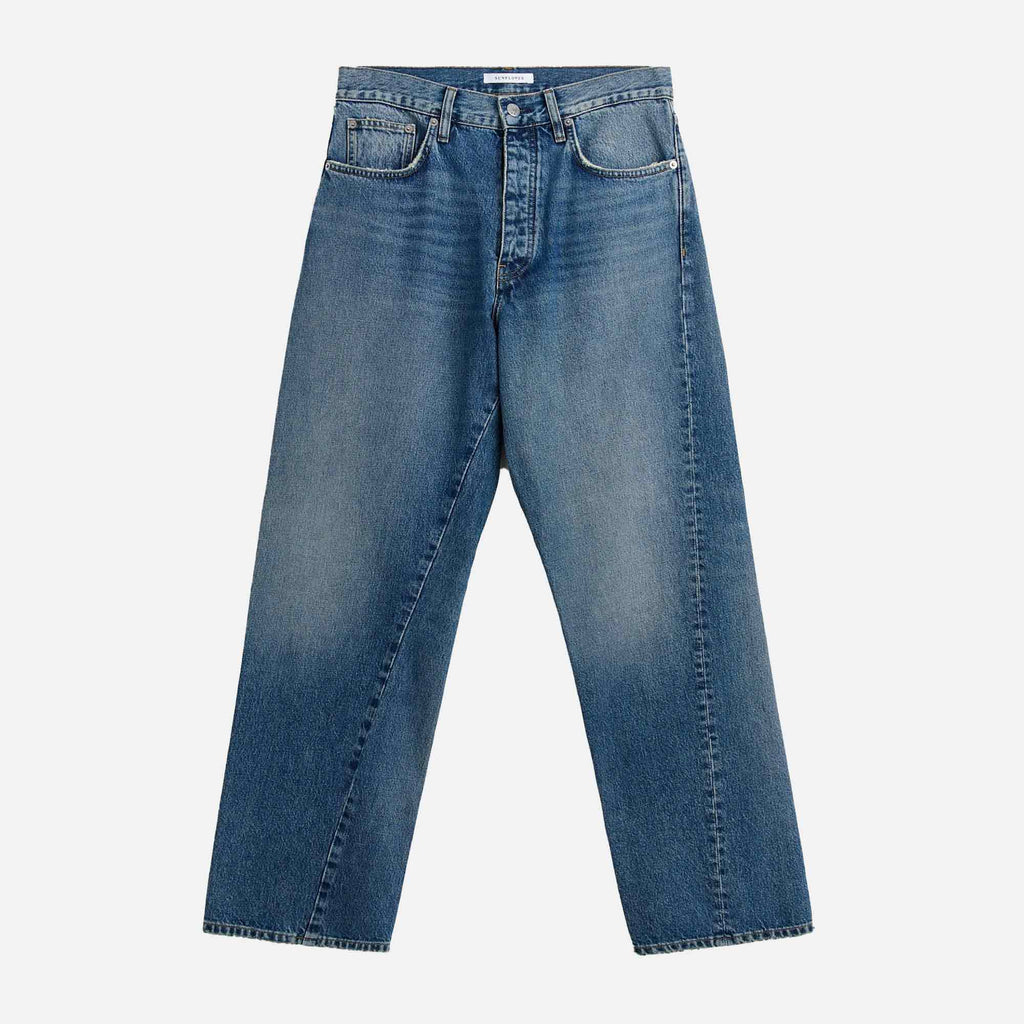 Wide Twist Jeans Dark Blue Vintage