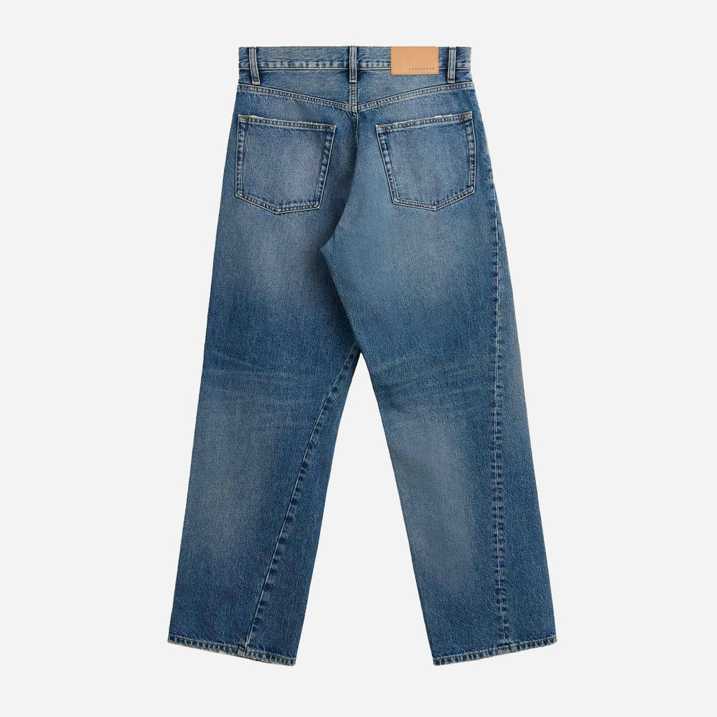 Wide Twist Jeans Dark Blue Vintage