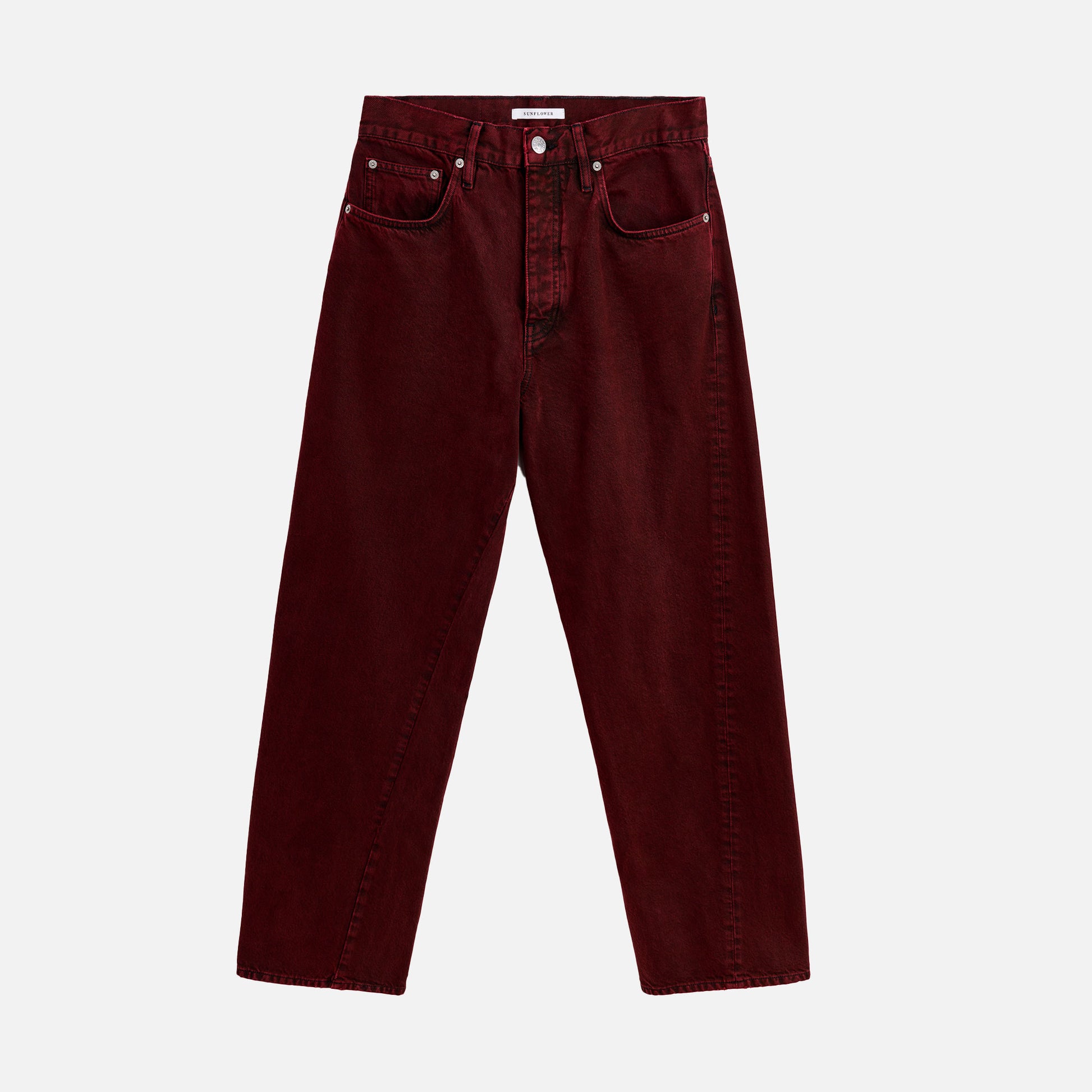 Wide Twist Jeans Dark Wine