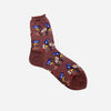 Wild Flower Socks Brown
