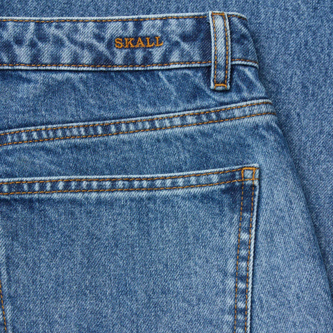 Willow Wide Jeans Washed Mid Blue