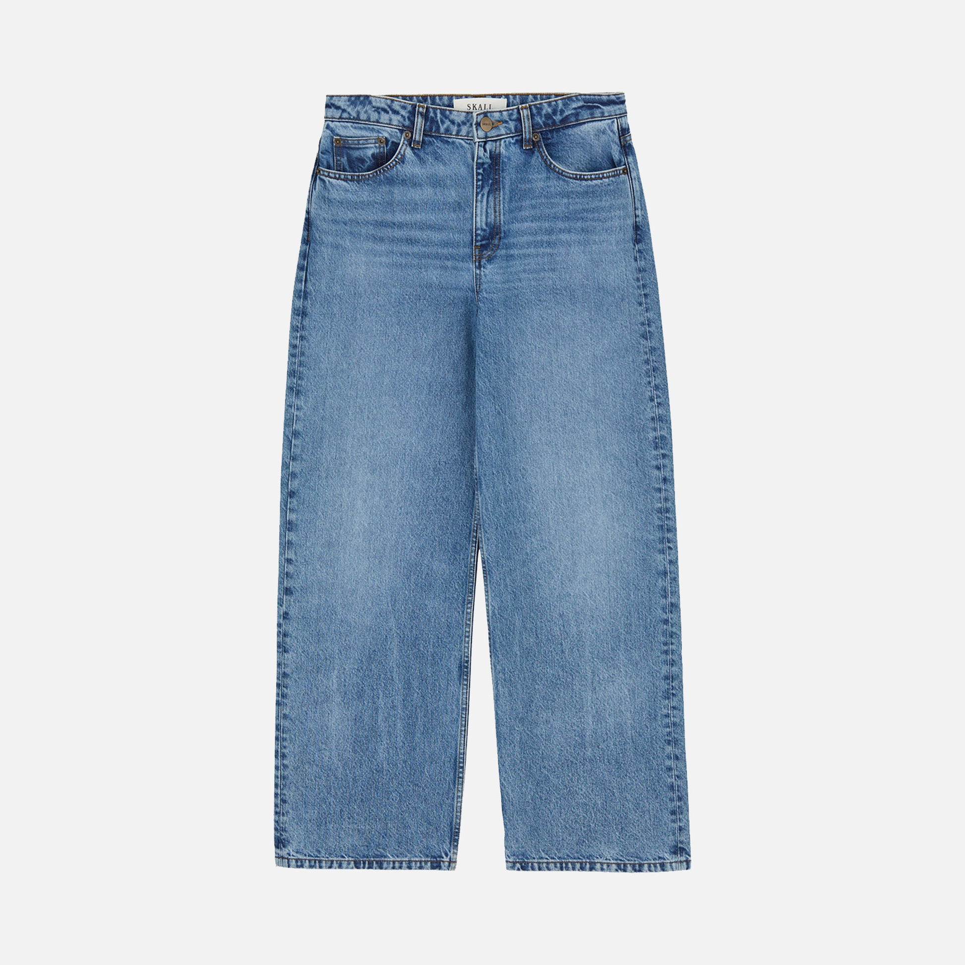 Willow Wide Jeans Worn Mid Blue