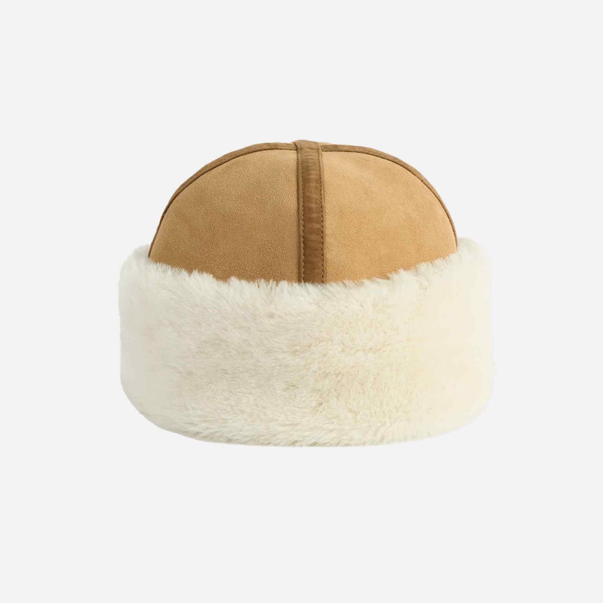 Shearling Winter Hat Tan