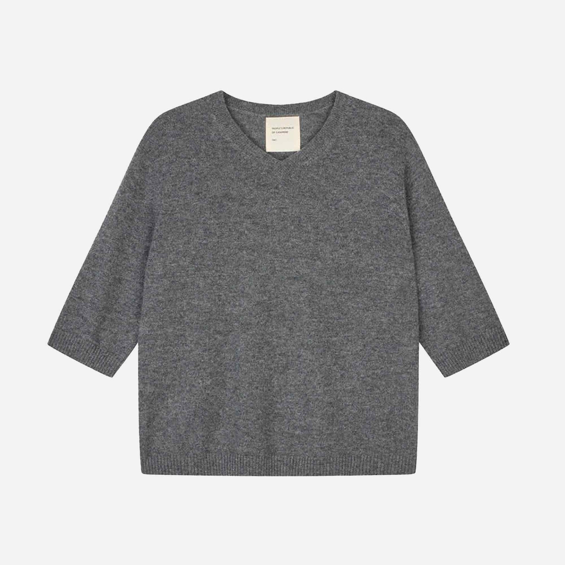 Women's 90's V Blouse Heather Grey