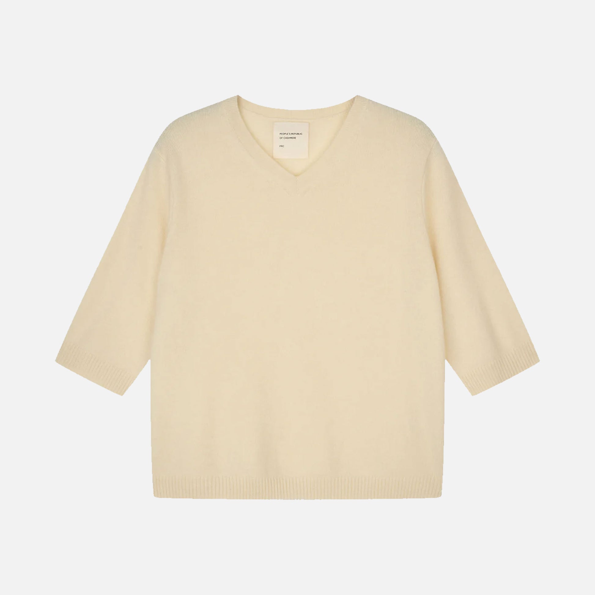 Women's 90's V Blouse Pale Yellow