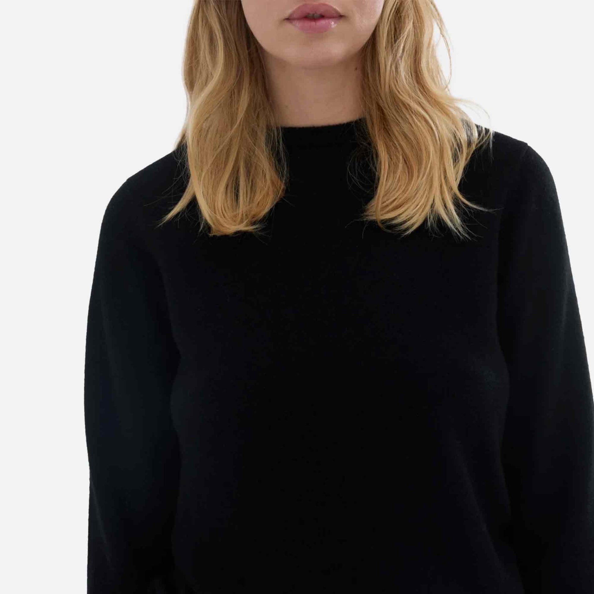 Women's Fitted Roundneck Black