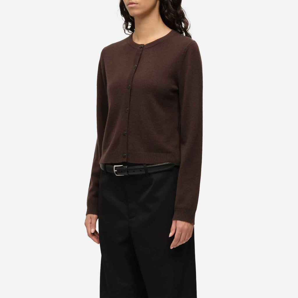 Women's O-Cardigan Dark Brown