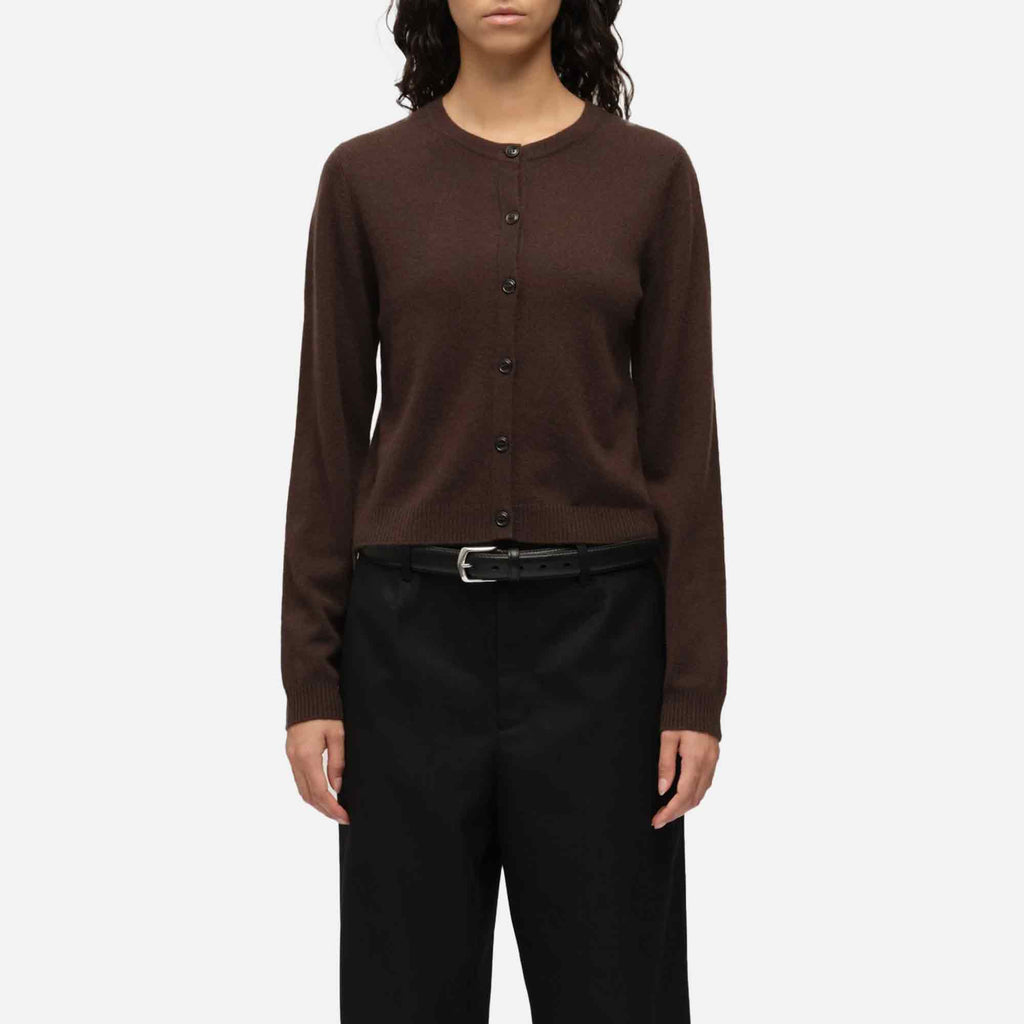 Women's O-Cardigan Dark Brown
