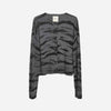 Women's O-Cardigan Zebra Grey