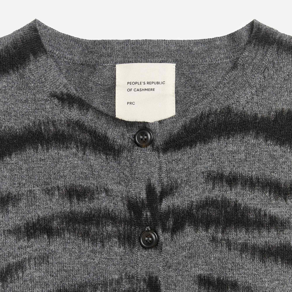 Women's O-Cardigan Zebra Grey