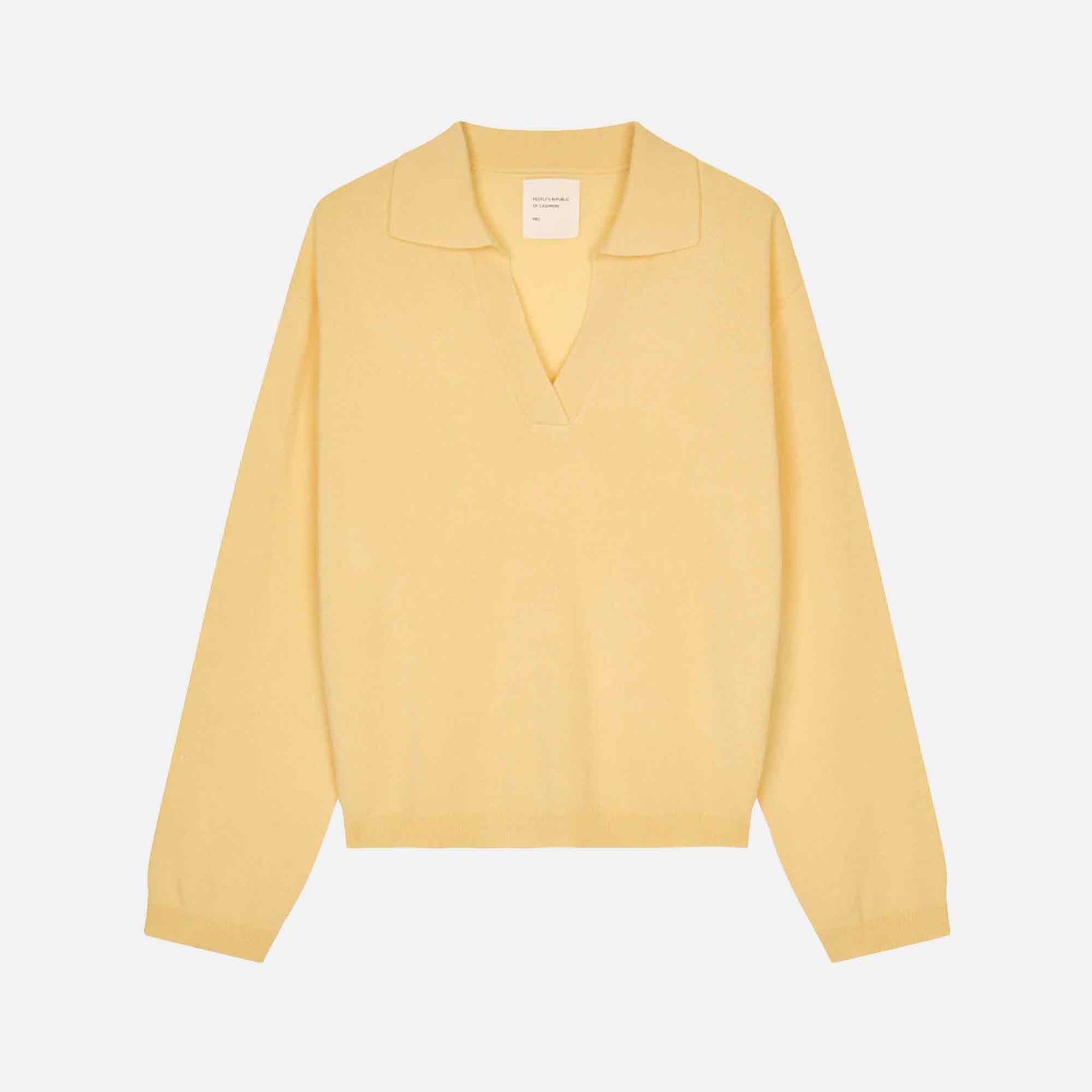Women's Oversized Collar V-Neck Butter