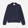 Women's Oversized Collar V-Neck Navy