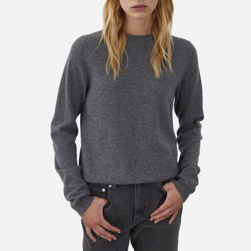 Women's Fitted Roundneck Heather Grey