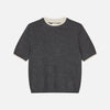Women's Blouse Dark Grey Crochet