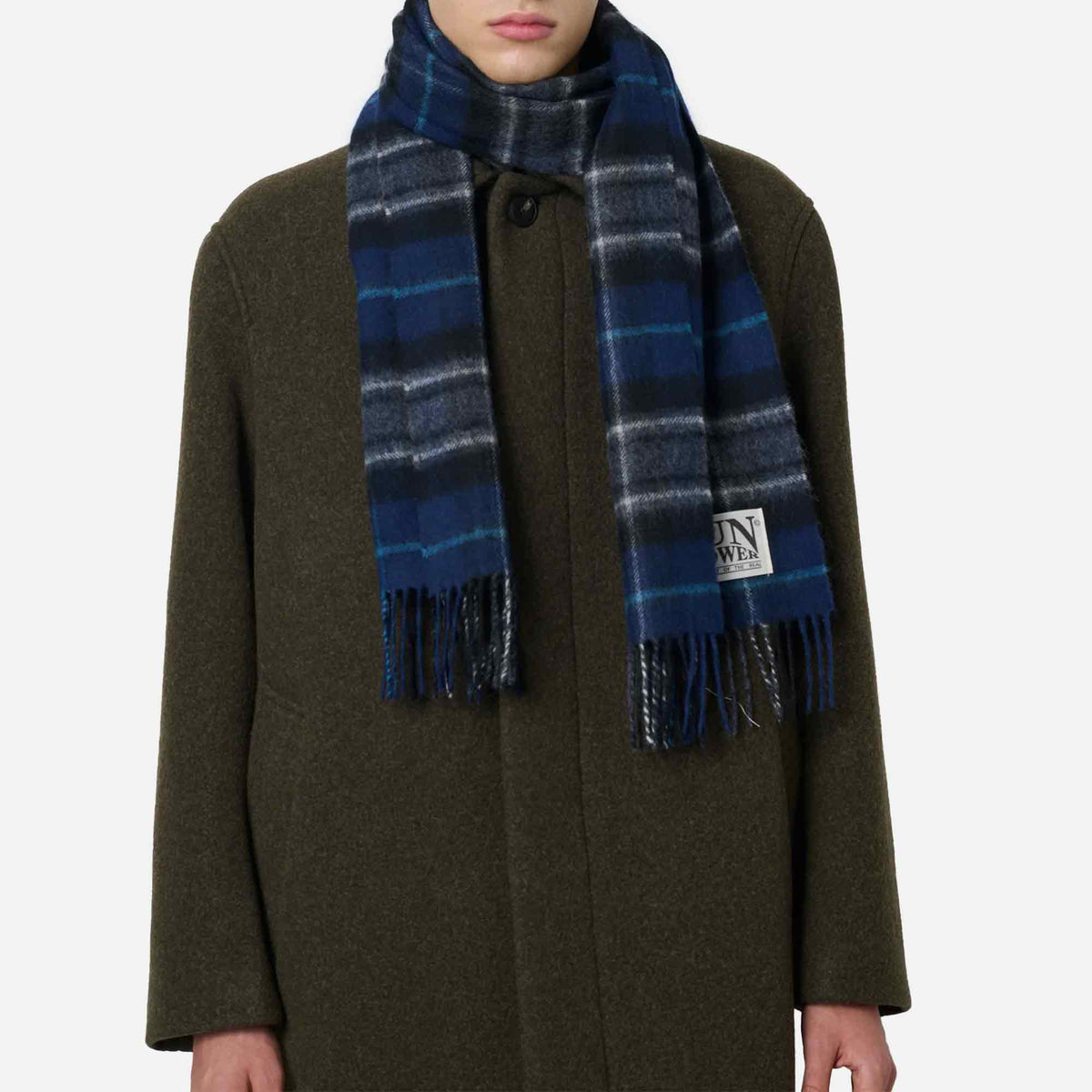 Wool Scarf Navy