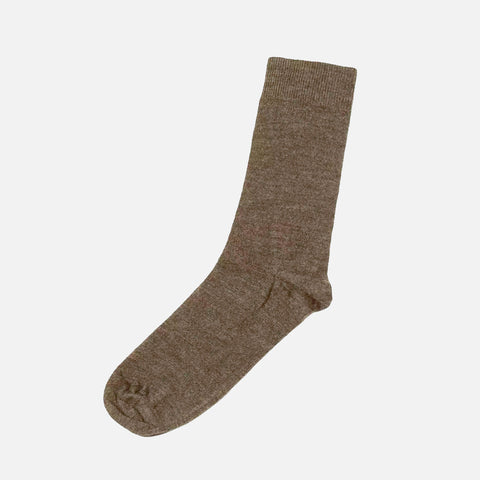 Wool Socks Brown Melange