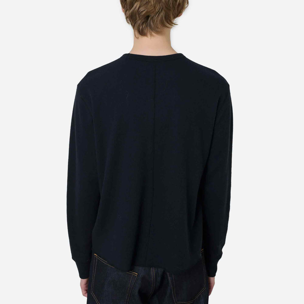 Wool Waffle Tee Black