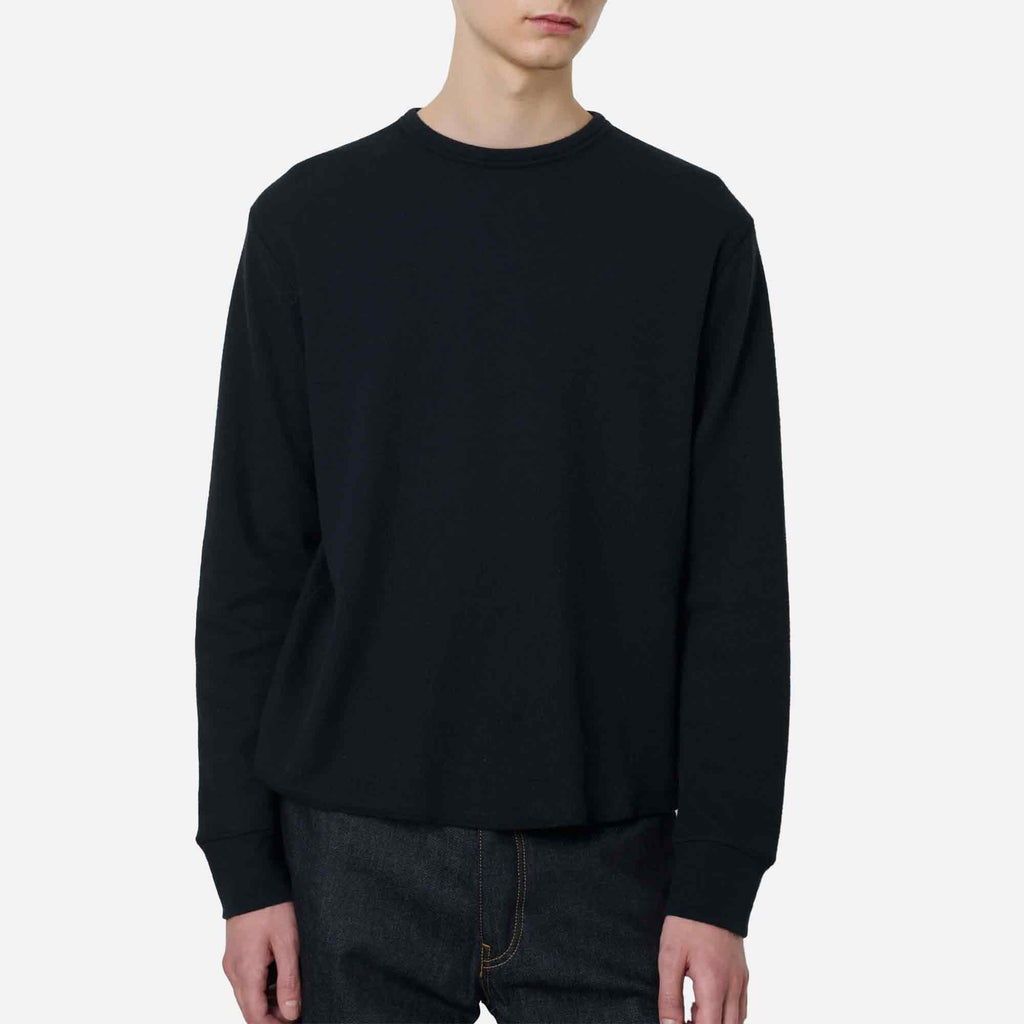 Wool Waffle Tee Black