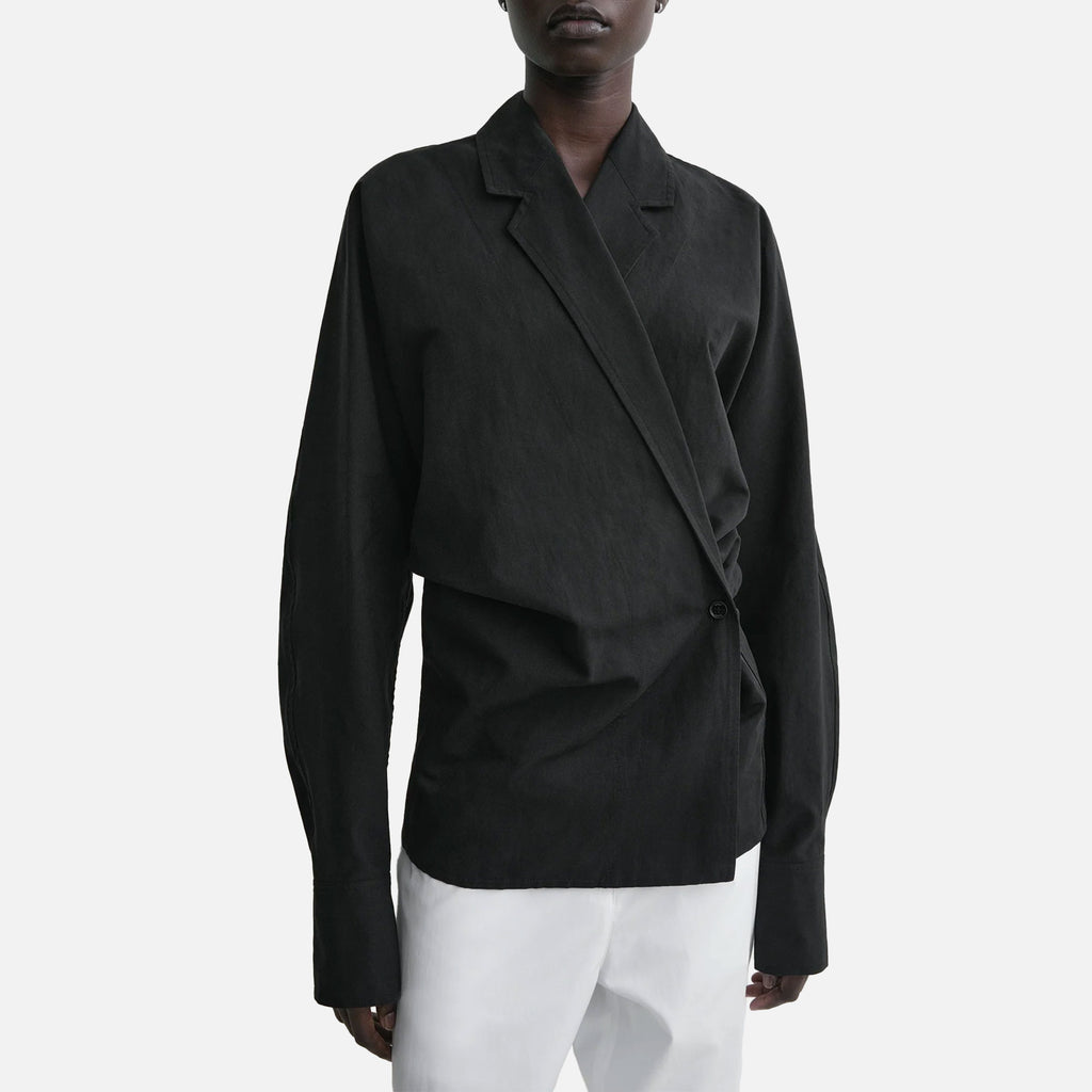 Wrap Blouse Black