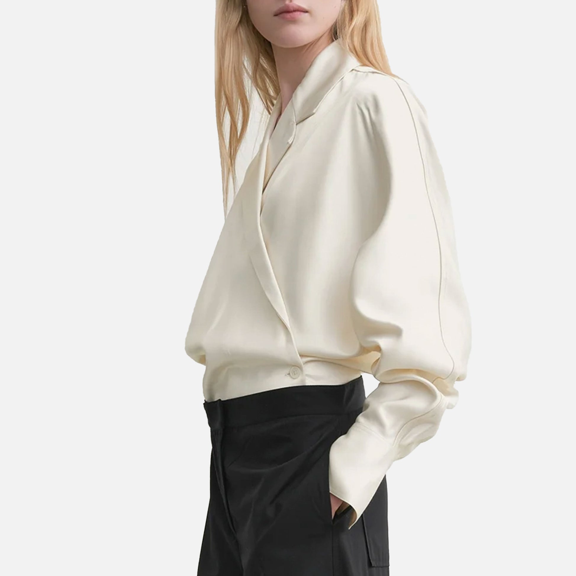 Wrap Blouse Ecru