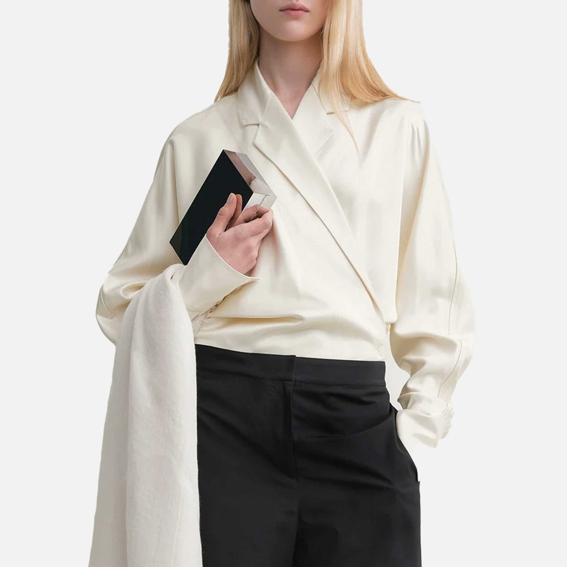 Wrap Blouse Ecru