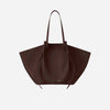 XL Mochi Tote Bag Grained Leather Espresso