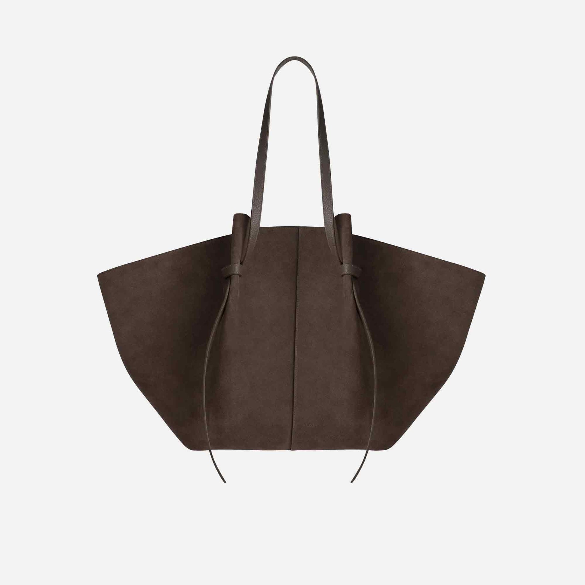 XL Mochi Tote Bag Suede Nutmeg