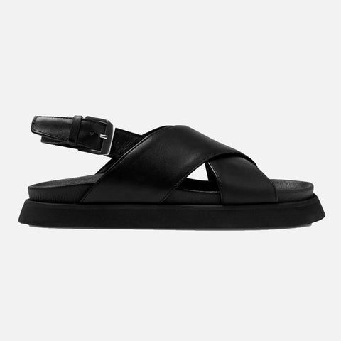 Yodi Sandal Black Leather