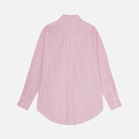 Arthur Shirt Wide Stripe Pink/White