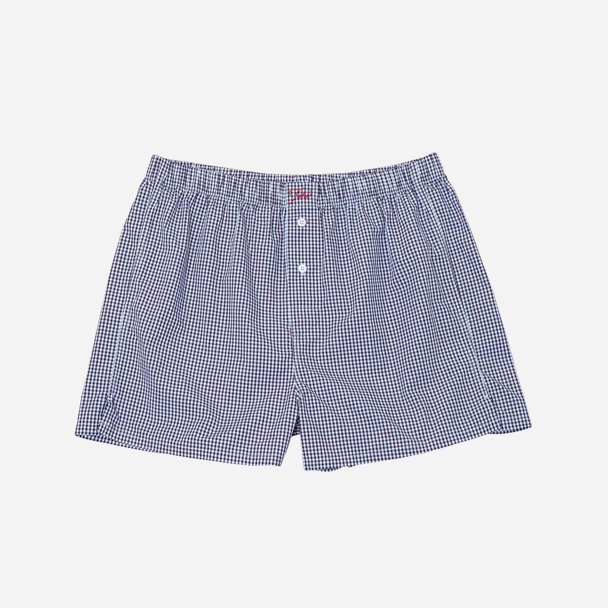 Shorts Burgundy Check