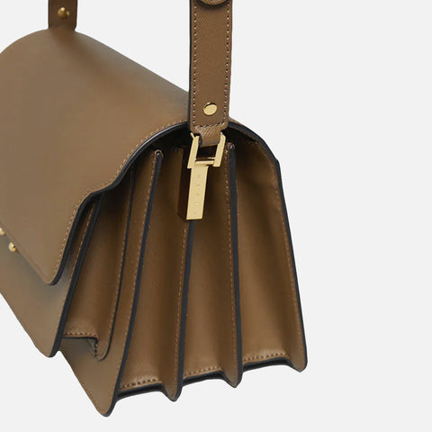 Trunk Bag Saffiano Leather Cigar