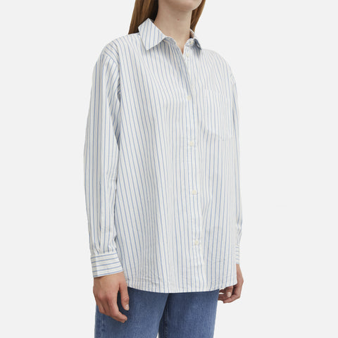 Edgar Shirt Blue/White Stripe