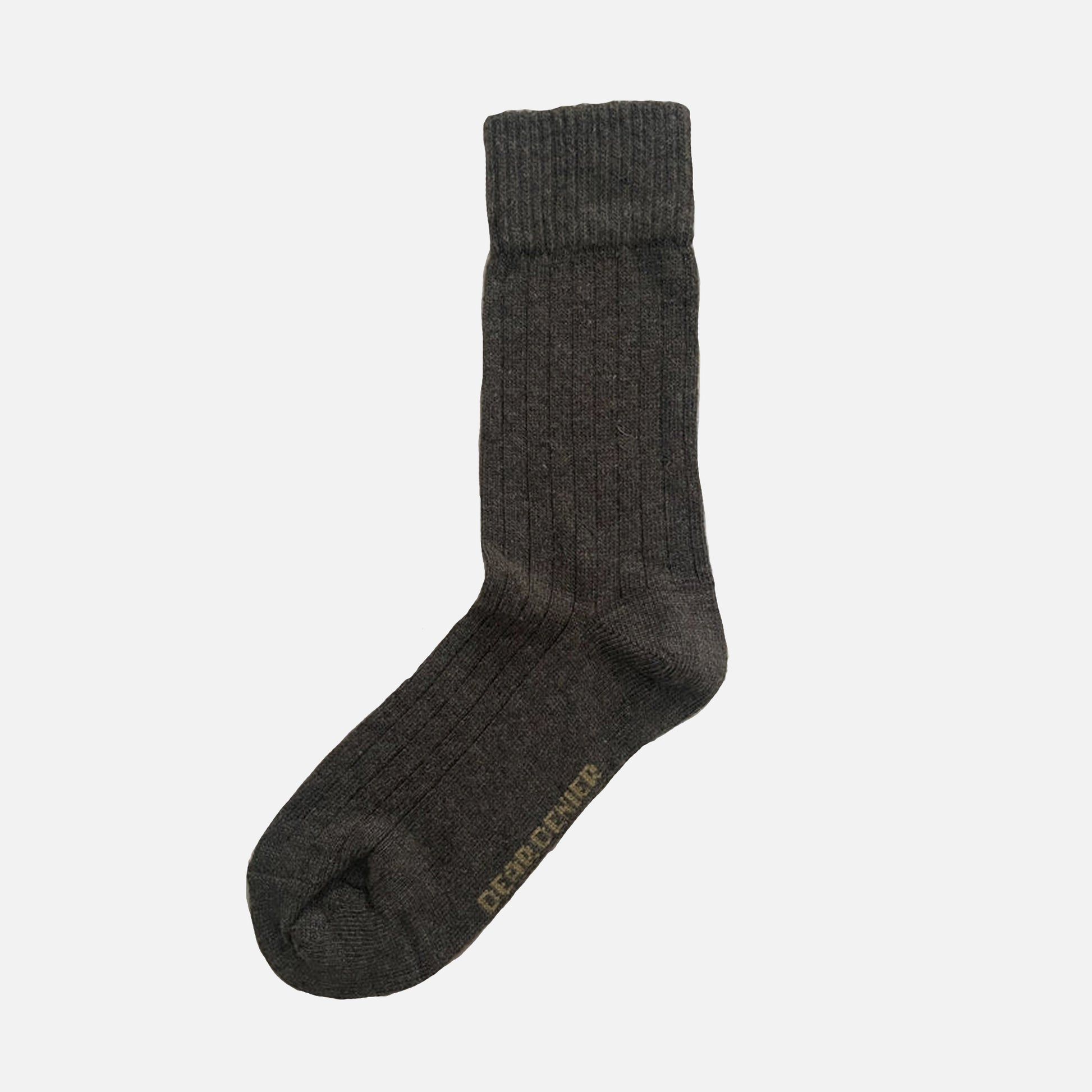 Ellie Cashmere Socks Dark Brown