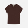 Jill Baby Tee Dark Brown