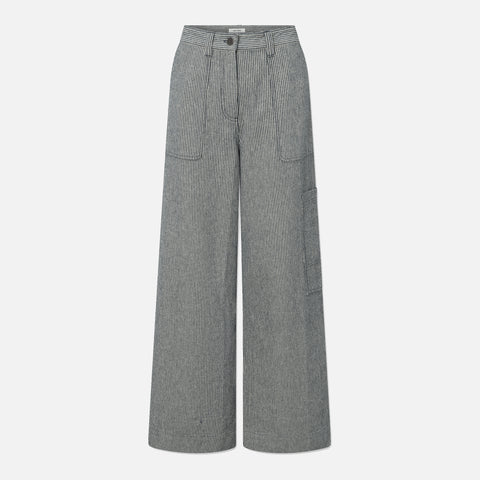 Joe Pants Hickory Navy Stripe