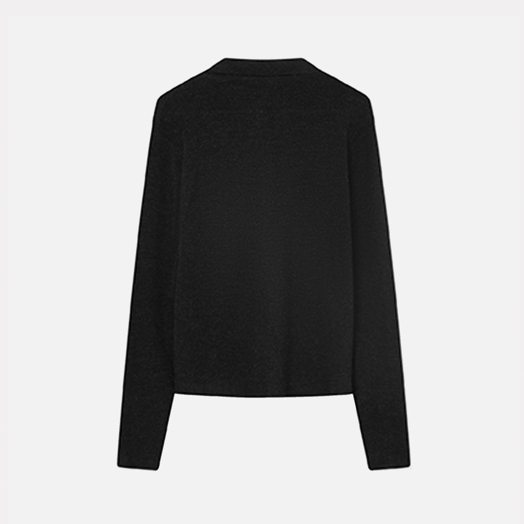 Korine Merino Knit Black Melange