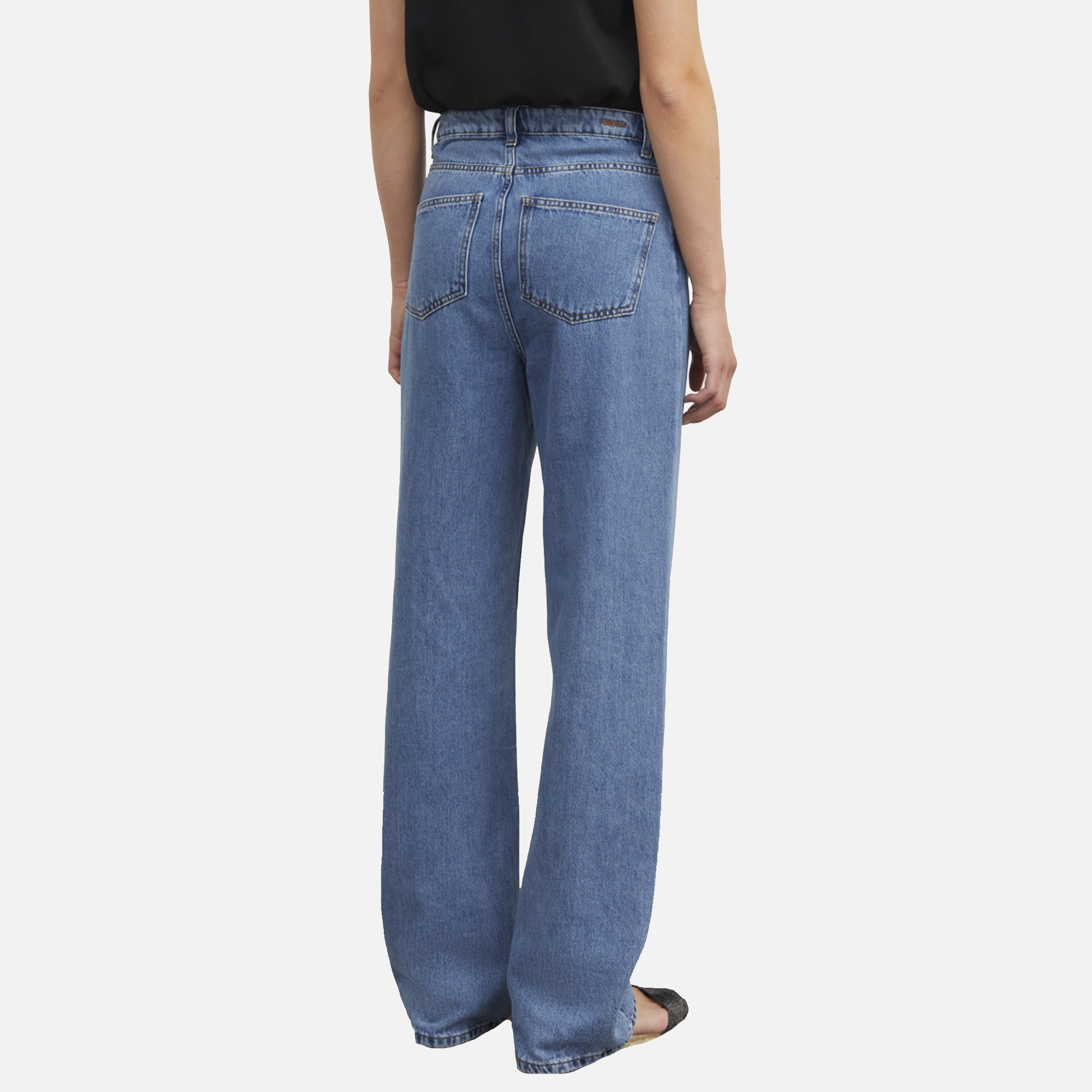 Maddy Straight Jeans Vintage Washed Blue
