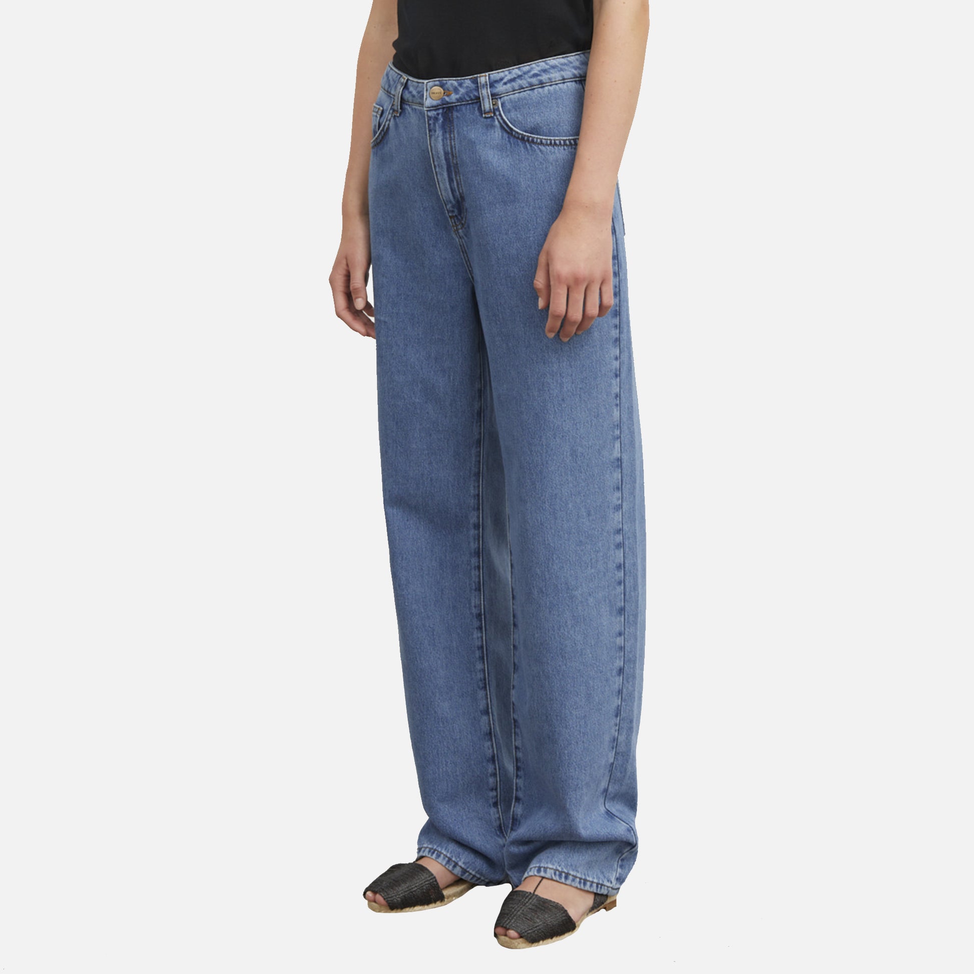 Maddy Straight Jeans Vintage Washed Blue
