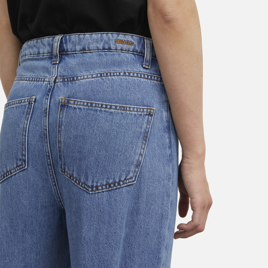 Maddy Straight Jeans Vintage Washed Blue