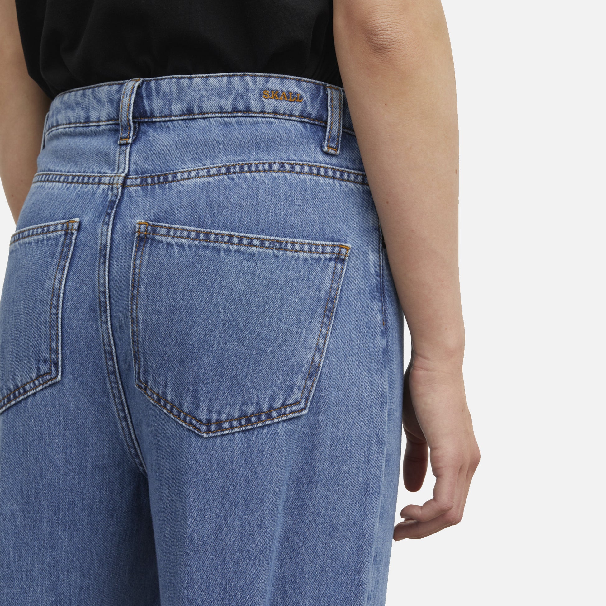 Maddy Straight Jeans Vintage Washed Blue