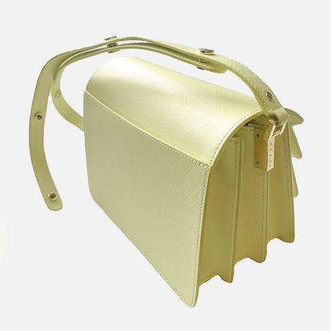 Trunk Bag Saffiano Leather Vanilla