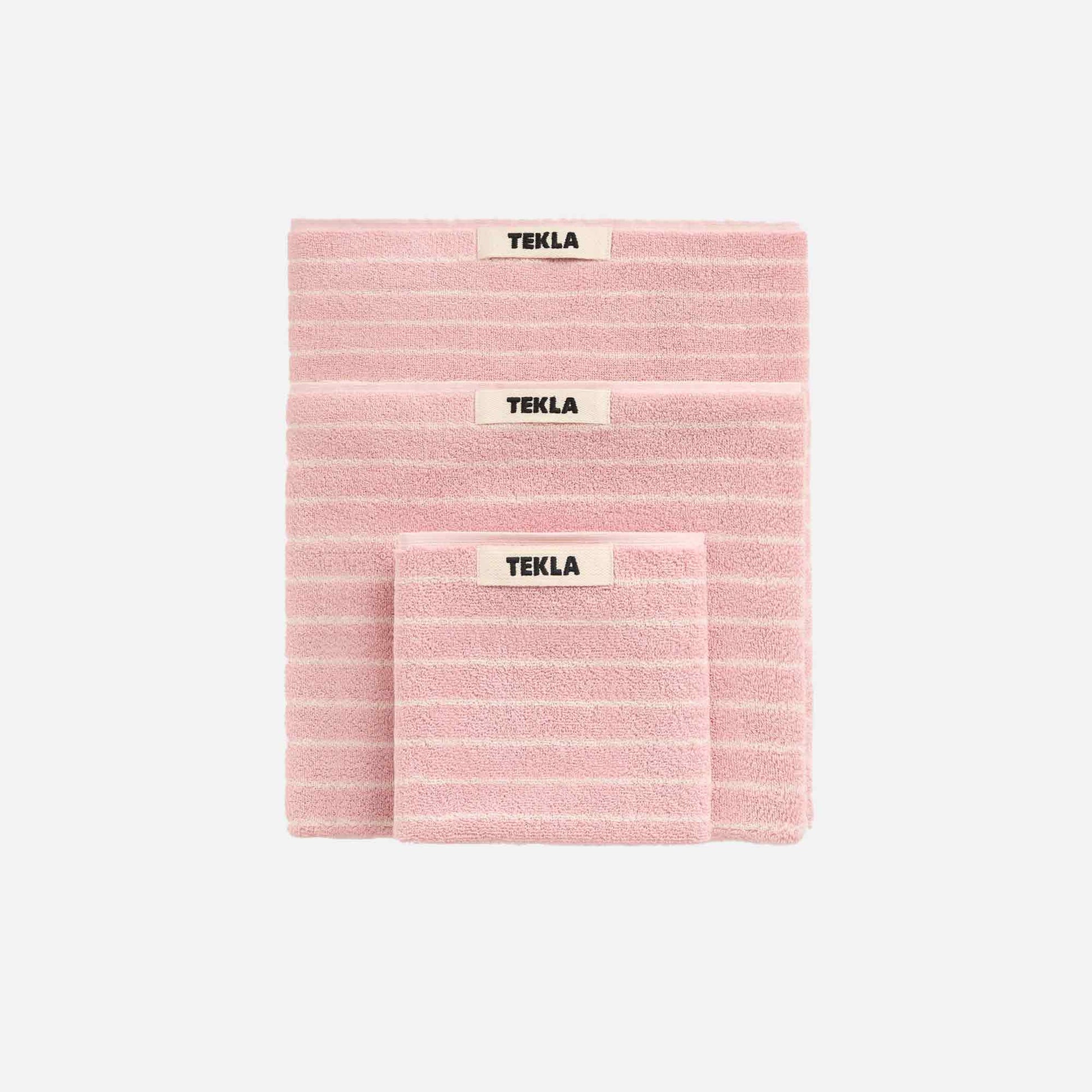 Guest Towel Shaded Pink Stripes