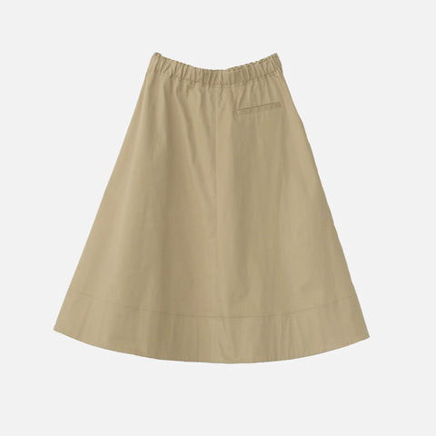 Canvas Sun Skirt Beige