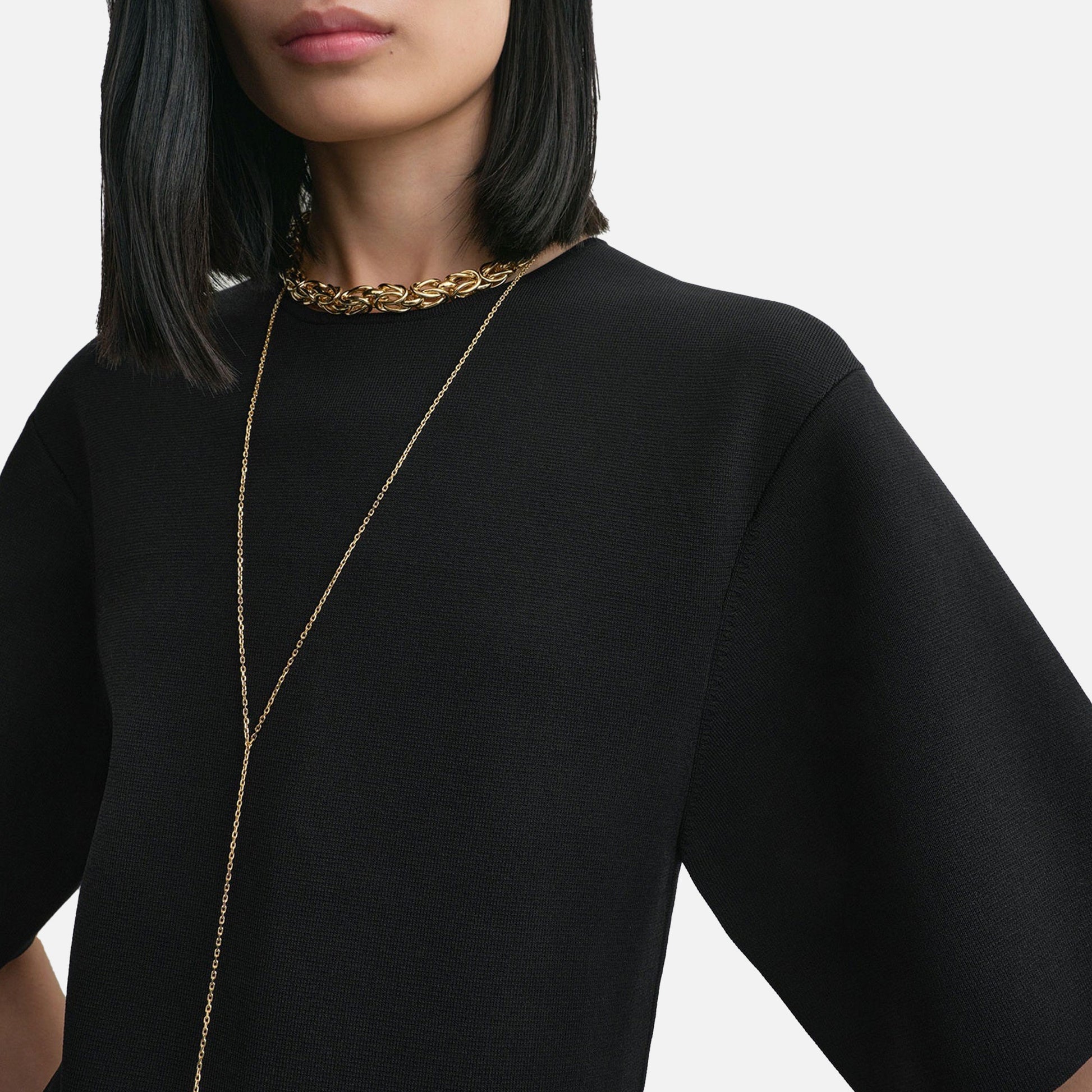 Tee Knit Dress Black