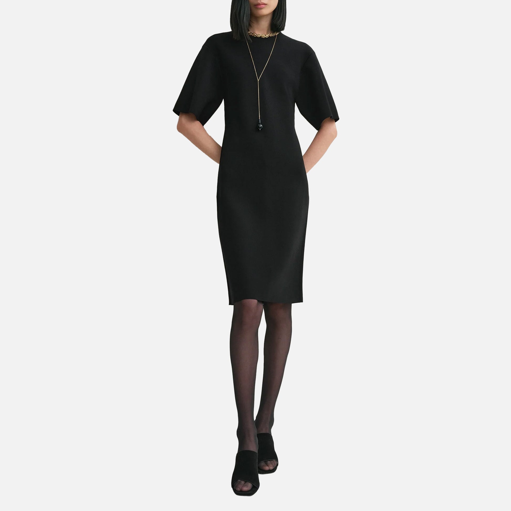 Tee Knit Dress Black