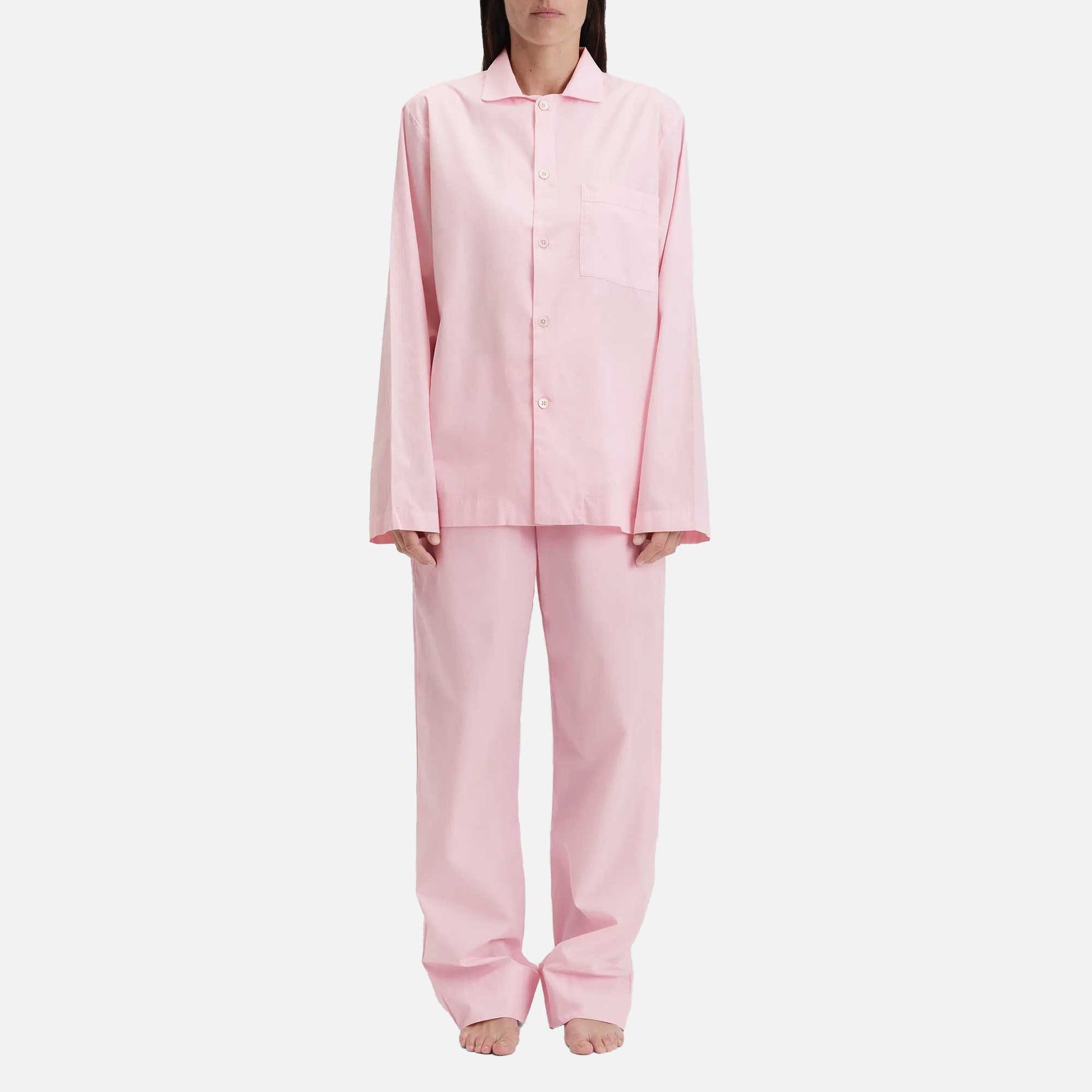 Poplin Long-Sleeved Shirt Soft Pink