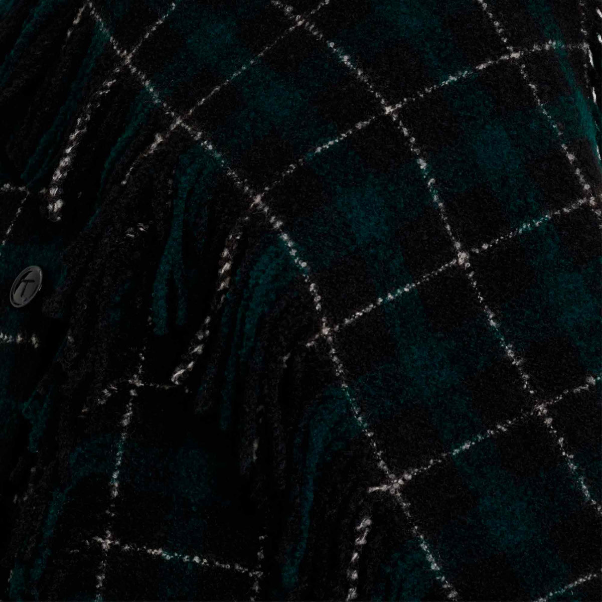 Fringed Scarf Jacket Pine/Black