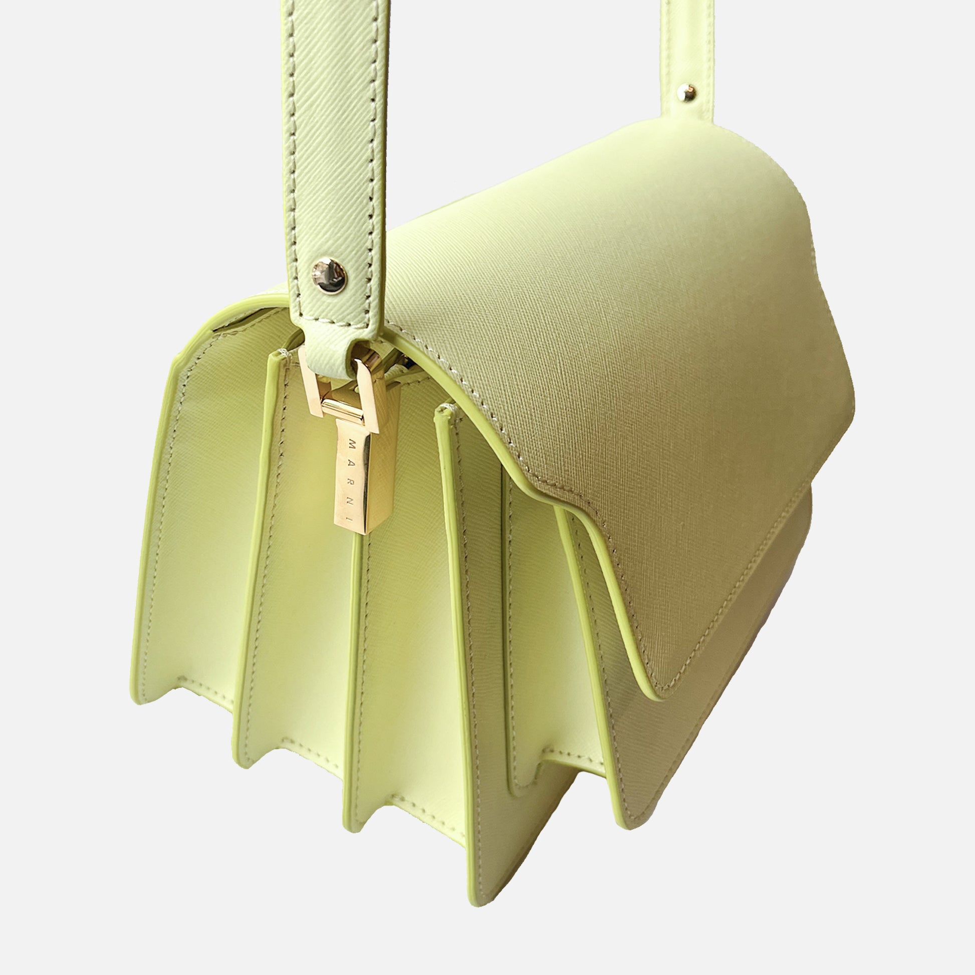 Trunk Bag Saffiano Leather Vanilla