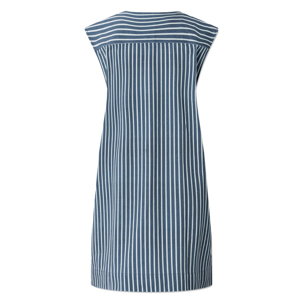 Vesper Vest Dark Blue Stripe