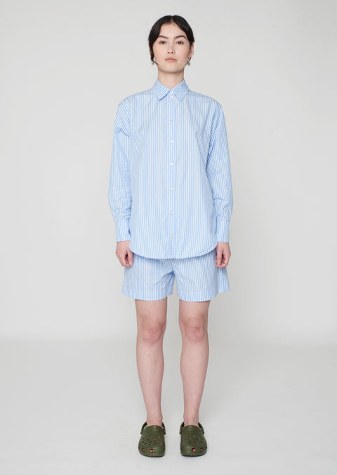 Arthur Shirt Blue/White Stripe
